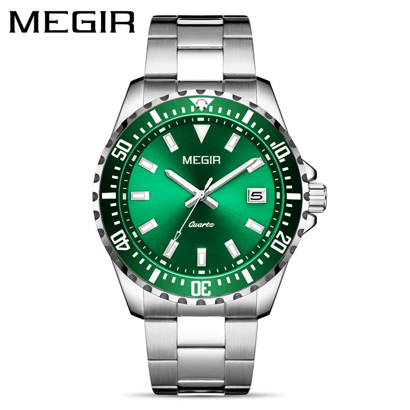 Men's Business Watch Alloy Case Stainless Steel Strap Round Dial - Image 2