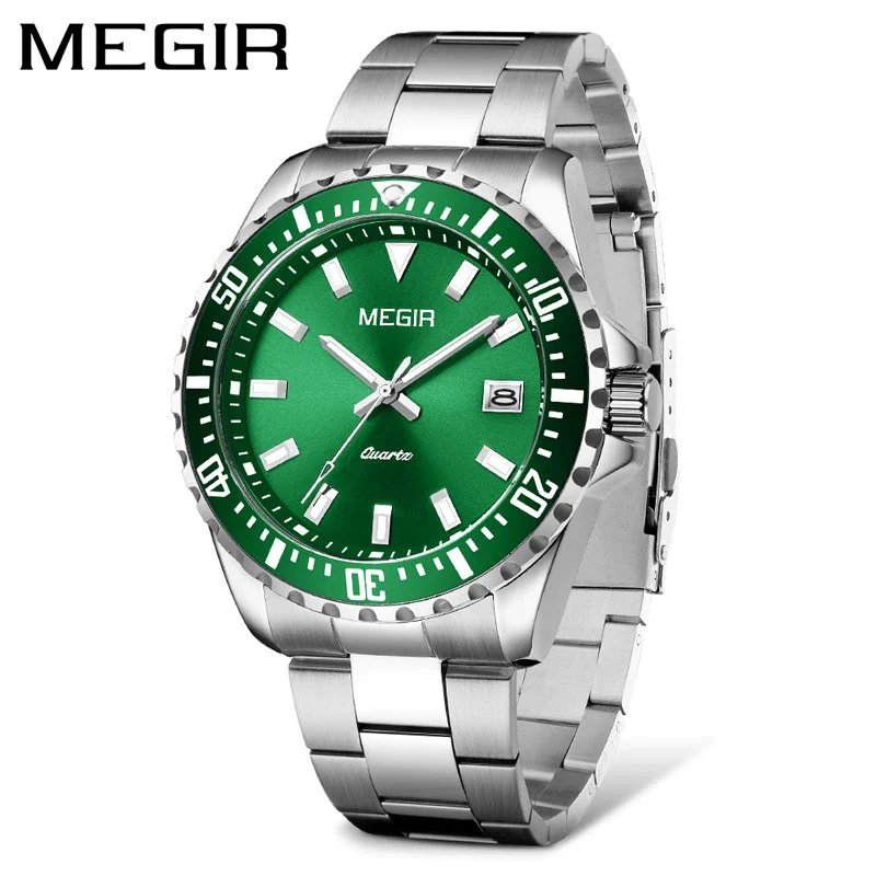Men's Business Watch Alloy Case Stainless Steel Strap Round Dial - Image 5