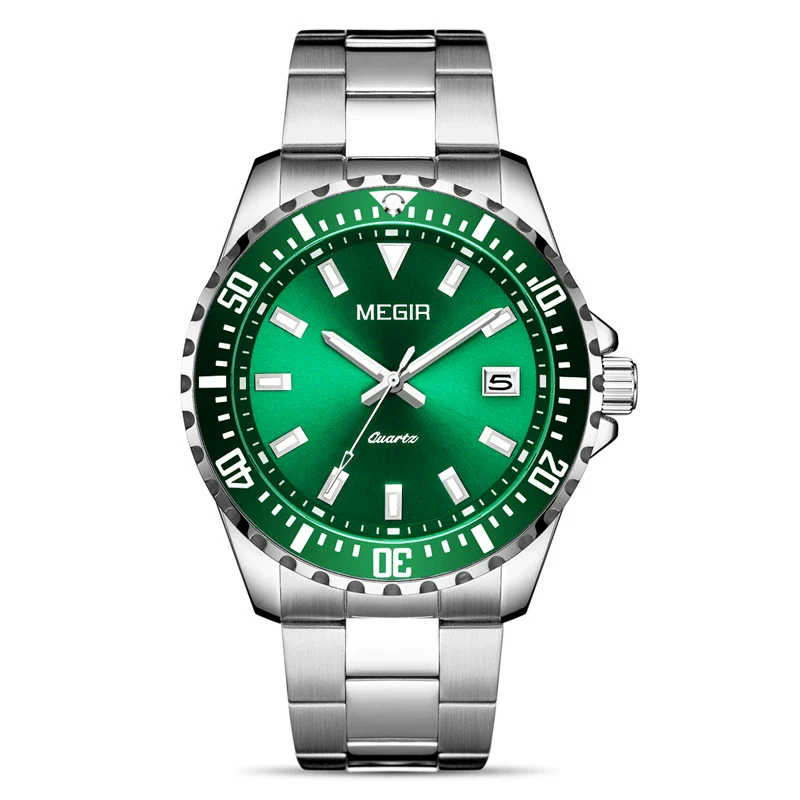 Men's Business Watch Alloy Case Stainless Steel Strap Round Dial - Image 9