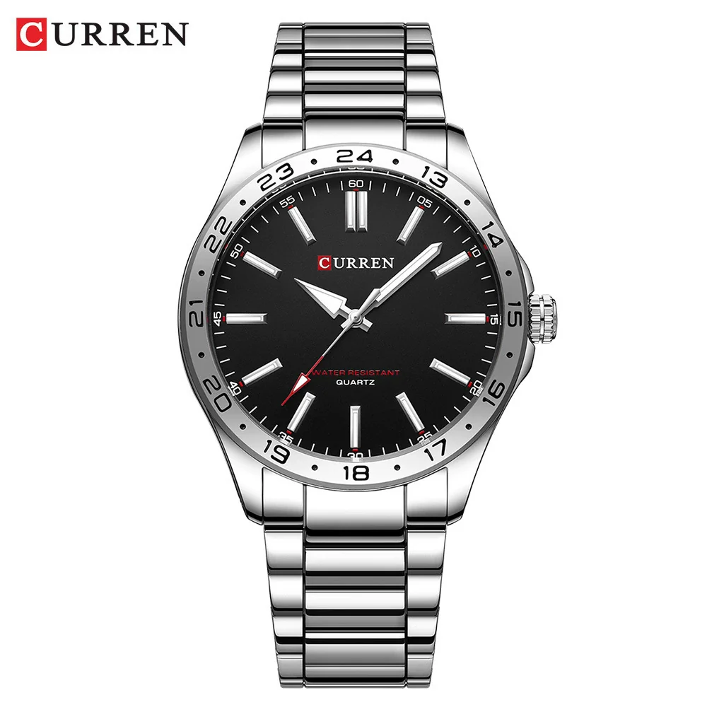 Men's Casual Quartz Watch Alloy Case Stainless Steel Band Round Dial - Image 7