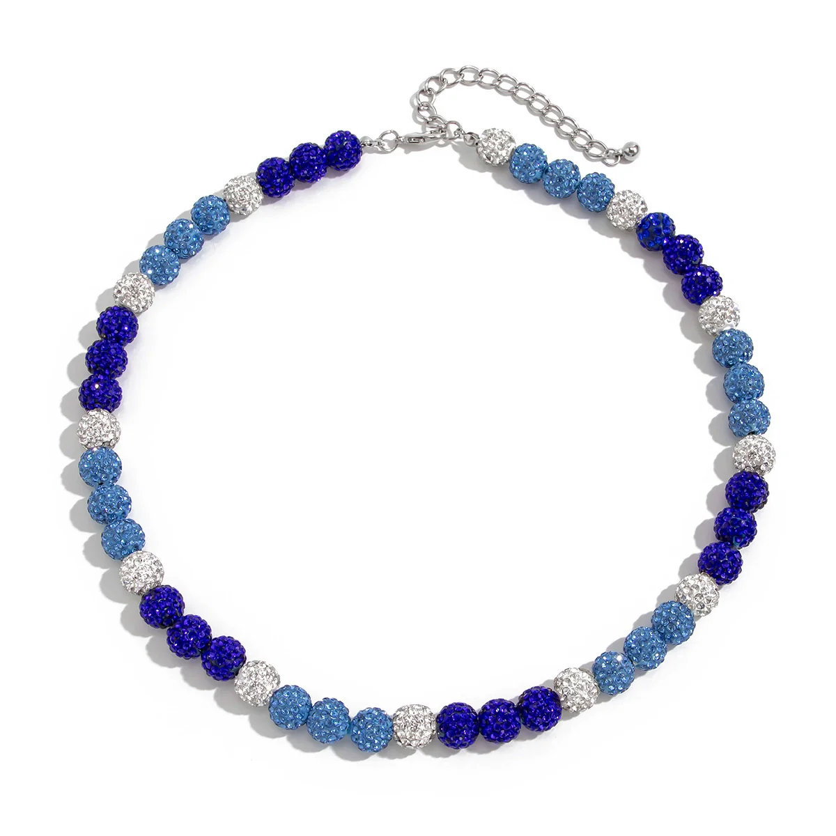 Men's Clay Rhinestone Plastic Resin Geometric Handmade Beaded Necklace - Image 5