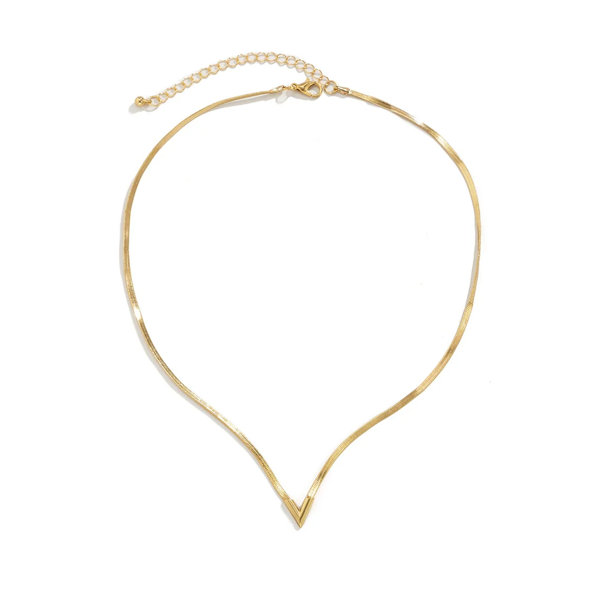 Men's Copper Snake Chain Necklace Geometric Electroplated - Image 5