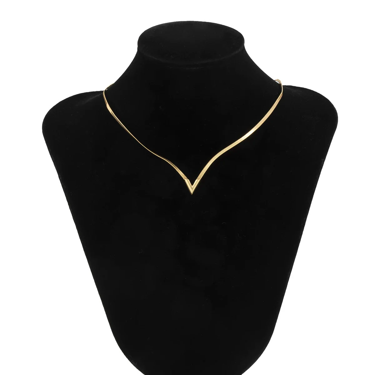 Men's Copper Snake Chain Necklace Geometric Electroplated - Image 6