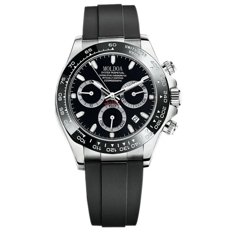 Men's Fully Automatic Hollow Mechanical Multifunctional Luminous Waterproof Watch Alloy Case Stainless Steel Strap Round Dial Business Style - Image 9