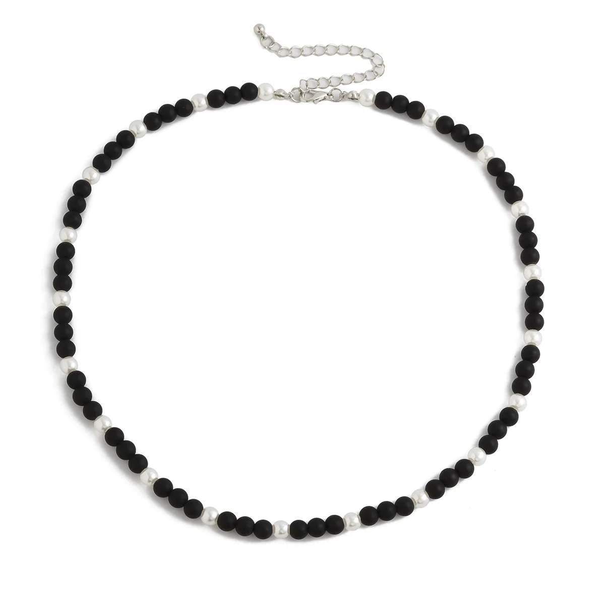 Men's Handmade Geometric Stone Beaded Necklace - Image 5