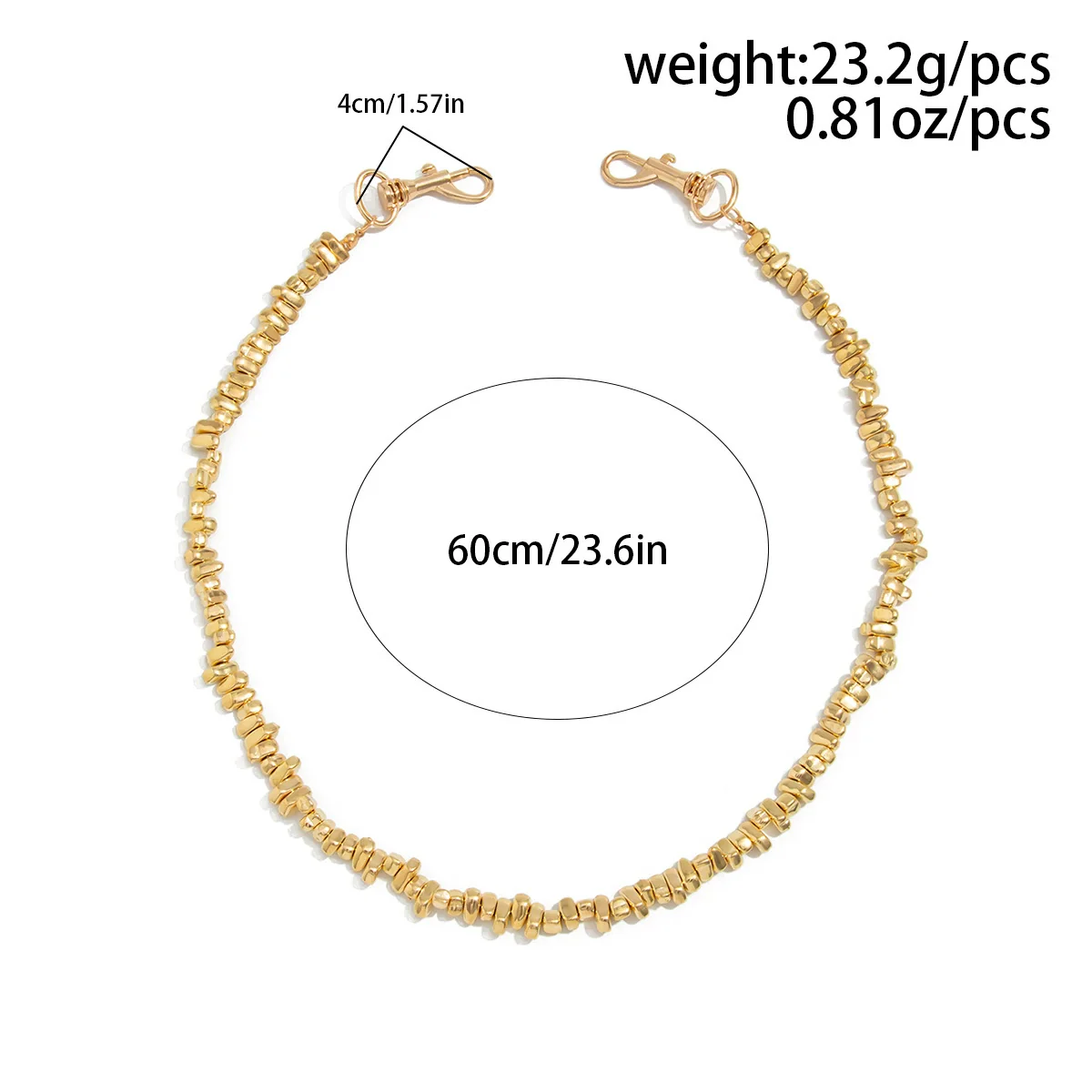 Men's Hip Hop Plastic Beaded Pants Chain - Image 6