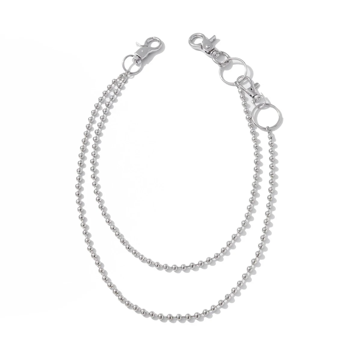 Men's Hiphop Metal Waist Chain With Double Circle Design - Image 5