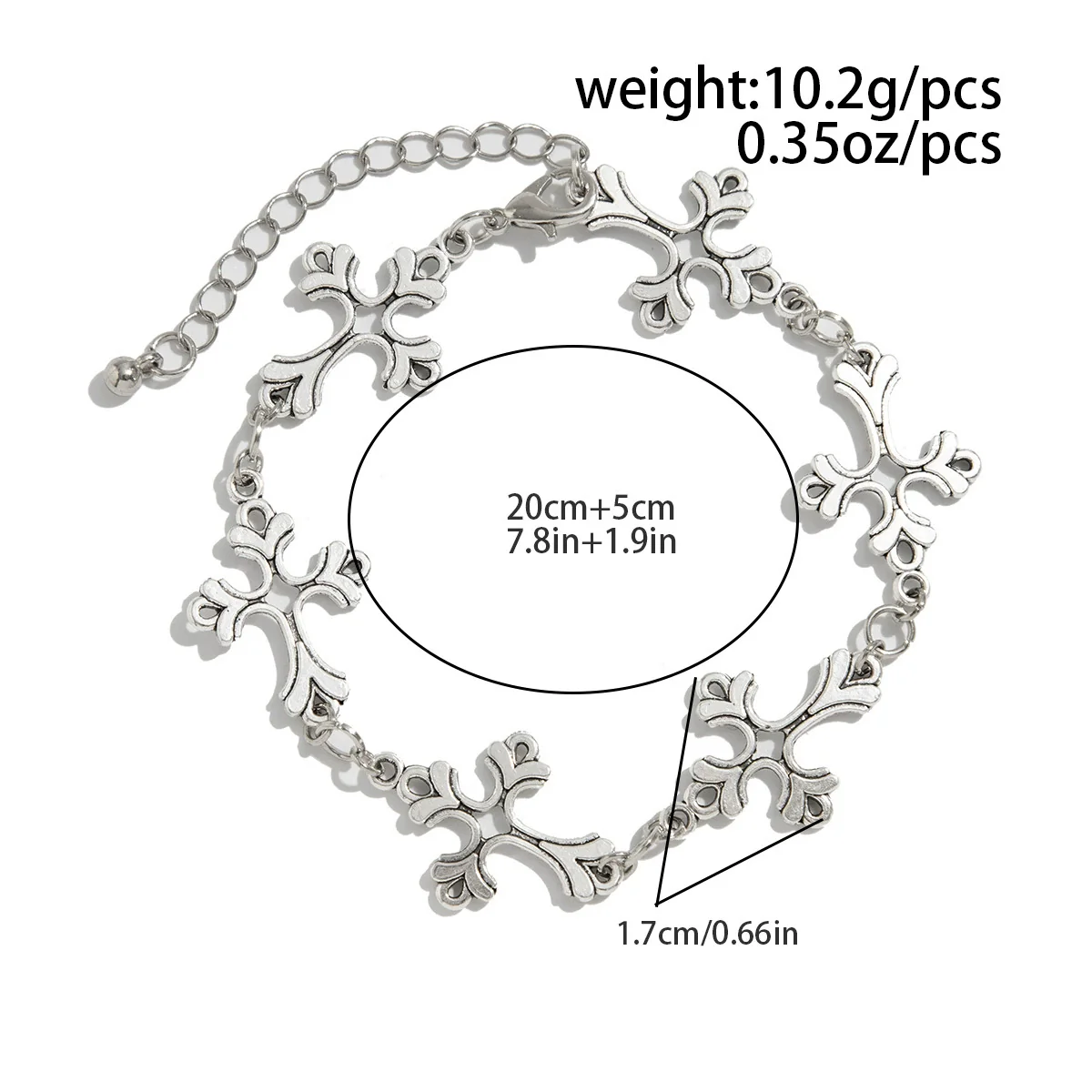 Men's Jewelry Alloy Geometric Cross Handmade Necklace - Image 7