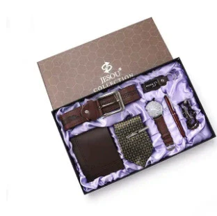 Men's Leisure Gift Suit With Alloy Case Stainless Steel Clasp Pu Strap And Round Dial - Image 8