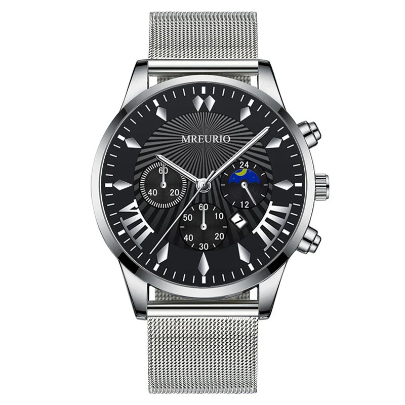Men's Leisure Metal And Stainless Steel Watch With Round Dial And Milan Mesh Belt - Image 16