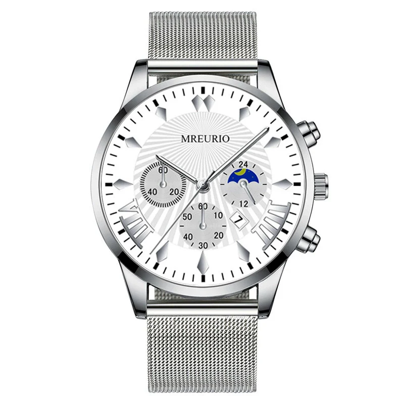 Men's Leisure Metal And Stainless Steel Watch With Round Dial And Milan Mesh Belt - Image 17