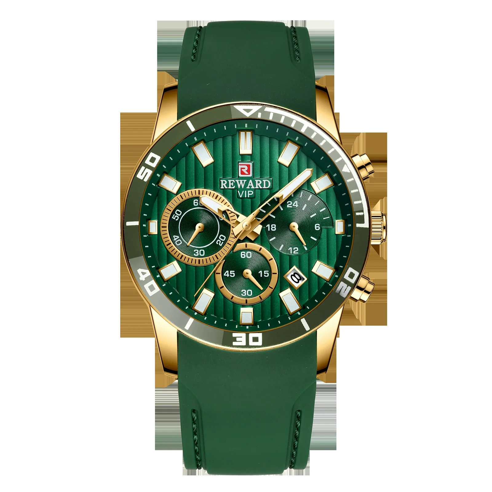 Men's Leisure Quartz Watch With Alloy Case Silicone Strap Round Dial And Spiral Crown - Image 6
