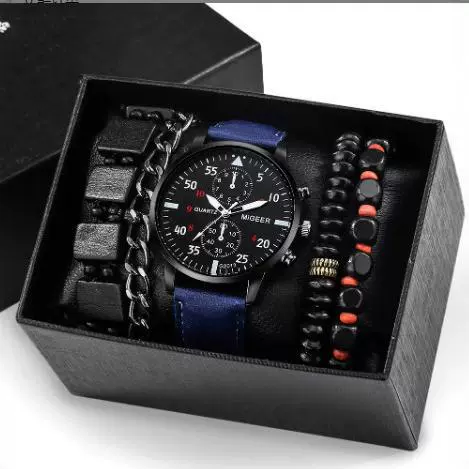 Men's Leisure Quartz Watch With Diecast Case Pu Strap And Round Dial - Image 2