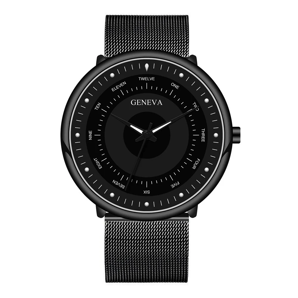 Men's Luminous Alloy Mesh Band Leisure Round Dial Watch - Image 8