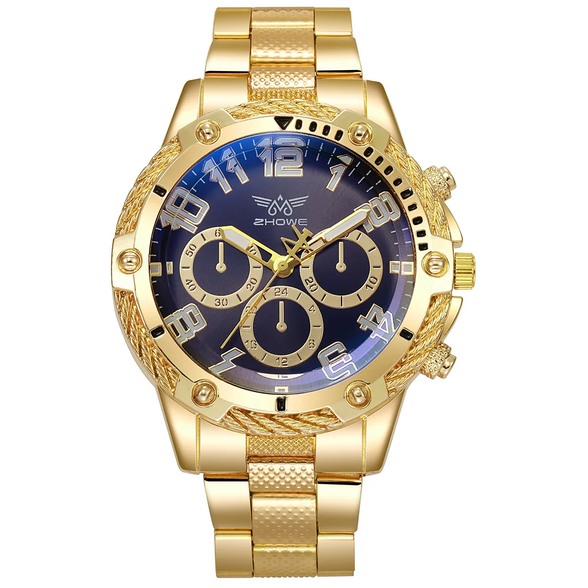 Men's Luxury Leisure Alloy Quartz Watch With Round Dial - Image 5