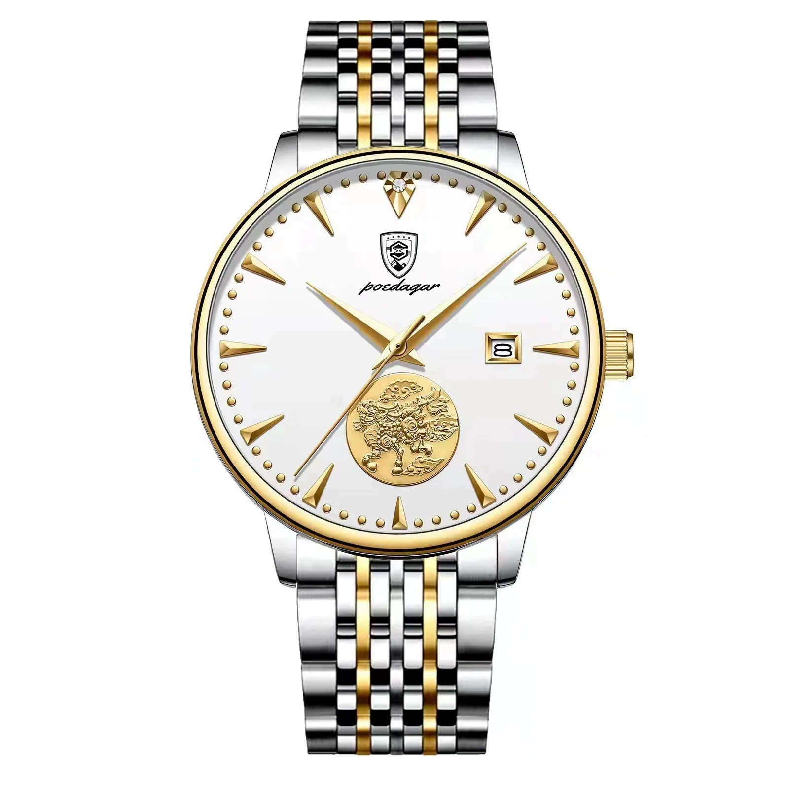 Men's Mechanical Ultrathin Watch Alloy Case Genuine Leather Strap Round Dial Sapphire Crystal Glass Mirror Leisure Style - Image 3