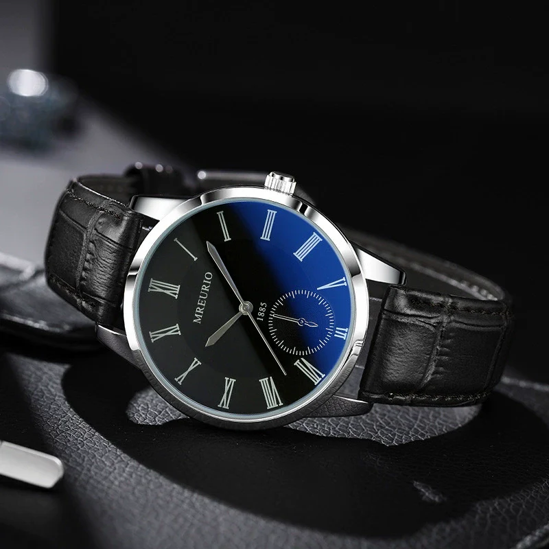 Men's Metal Belt Fashionable Pointer Watches With Round Dial - Image 2