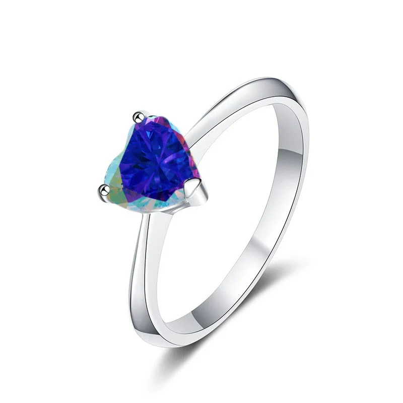 Men's Moissanite Sterling Silver Ring With Round Shape - Image 2