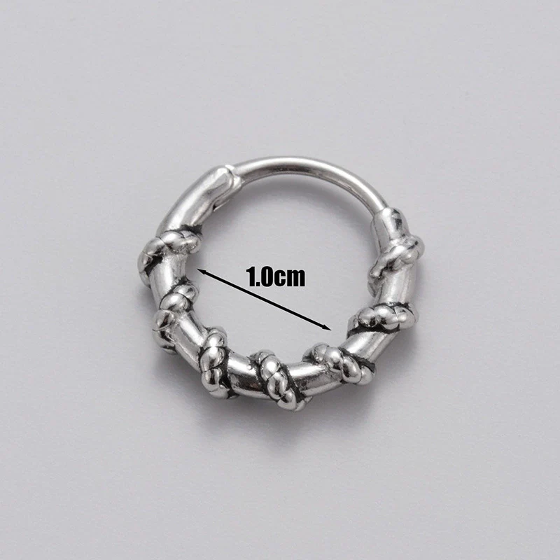 Men's Piercing Earrings Stainless Steel Cast Fashion Retro - Image 9