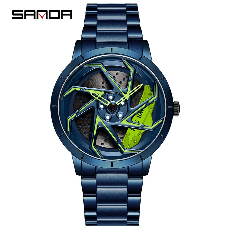 Men's Quartz Watch Alloy Case Mineral Strengthened Glass Mirror Steel Belt Round Dial Business Style - Image 4