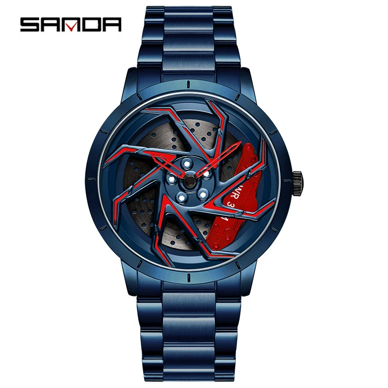 Men's Quartz Watch Alloy Case Mineral Strengthened Glass Mirror Steel Belt Round Dial Business Style - Image 5