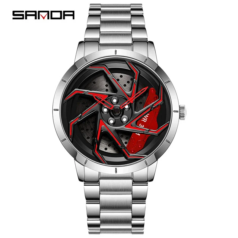 Men's Quartz Watch Alloy Case Mineral Strengthened Glass Mirror Steel Belt Round Dial Business Style - Image 9