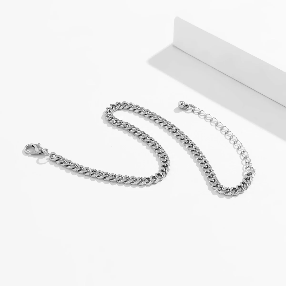 Men's Simple Basic Geometric Chain Anklet Fashionable Foot Accessories - Image 4