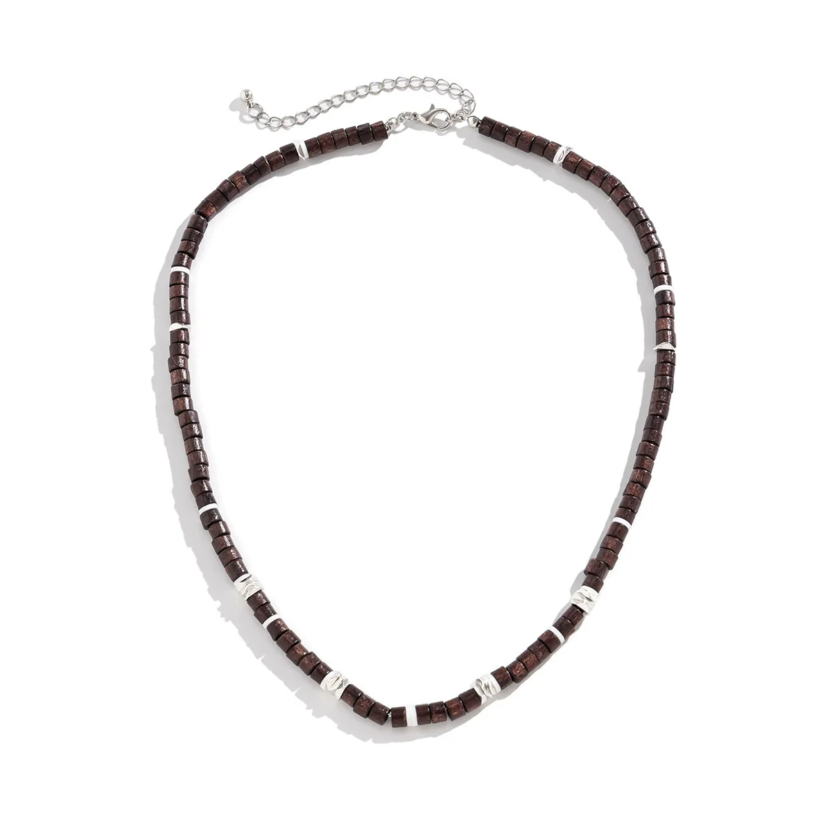 Men's Soft Pottery Beaded Handmade Necklace - Image 5