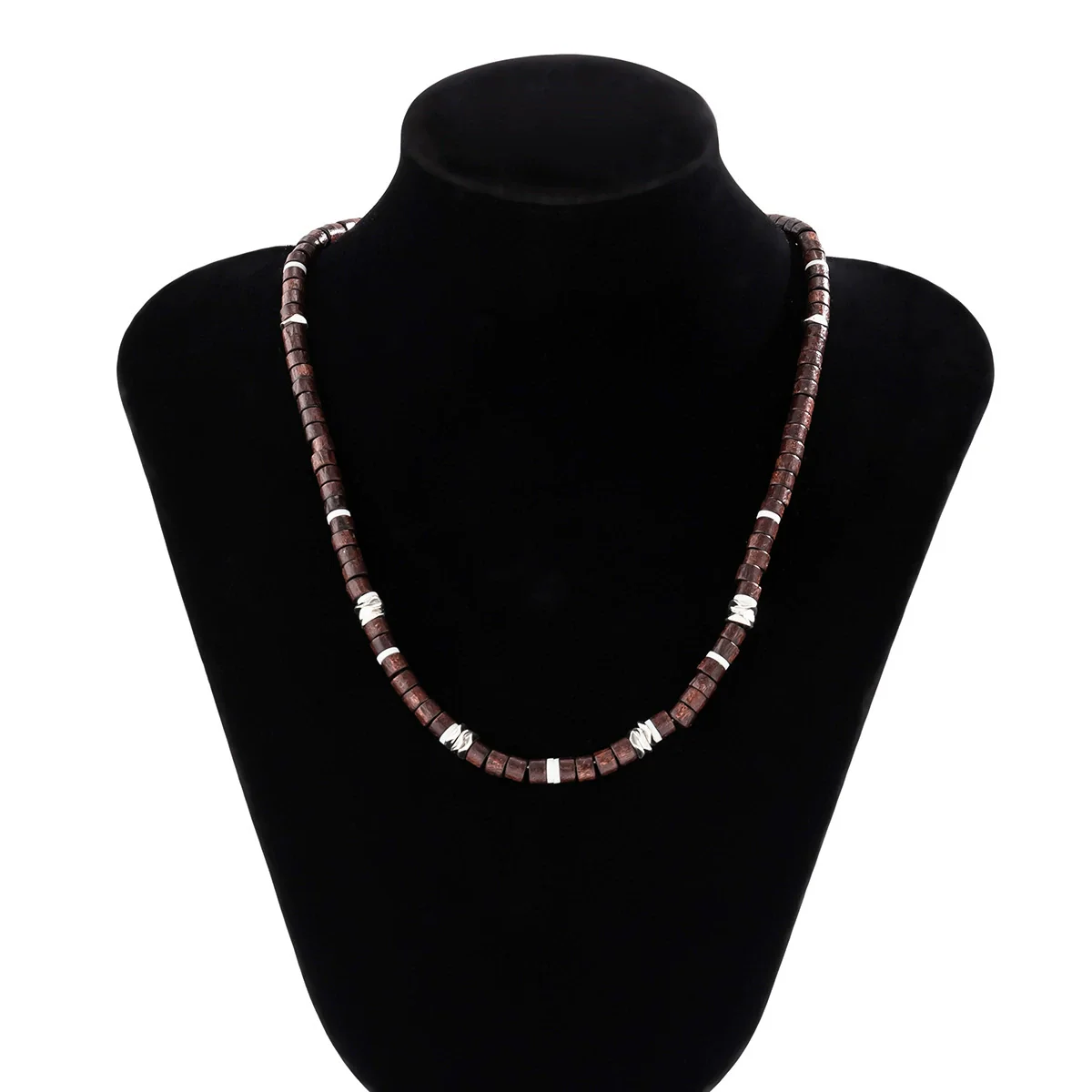 Men's Soft Pottery Beaded Handmade Necklace - Image 6