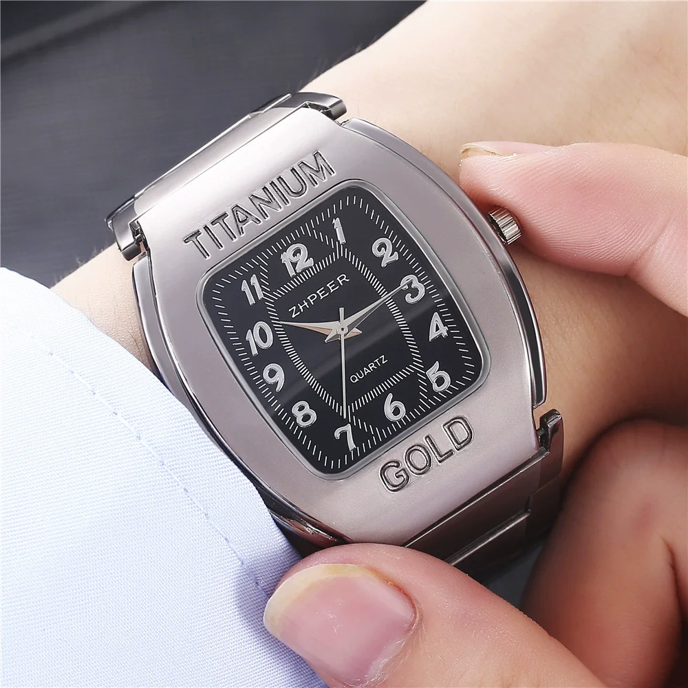 Men's Square Alloy Quartz Watch For Business And Leisure - Image 2