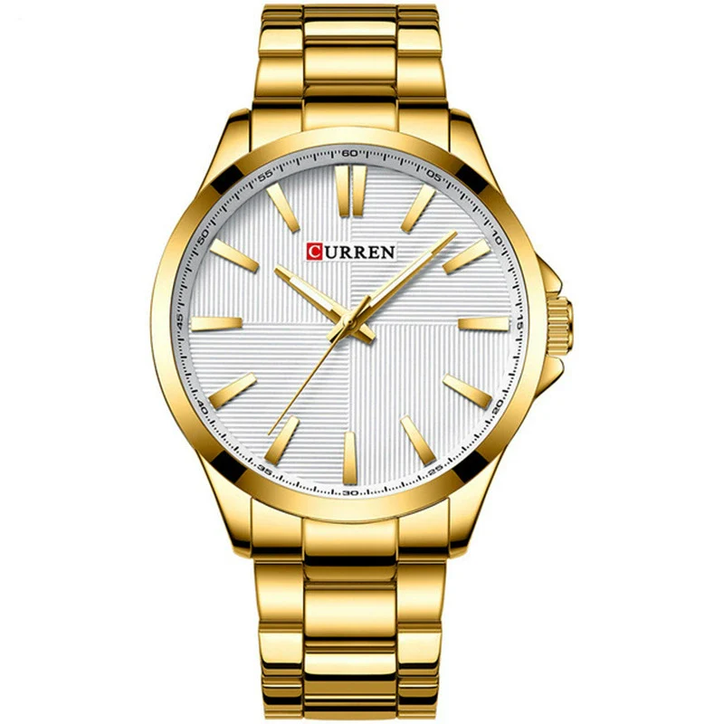 Men's Stainless Steel Band Waterproof Quartz Watch Round Dial Leisure Style - Image 7