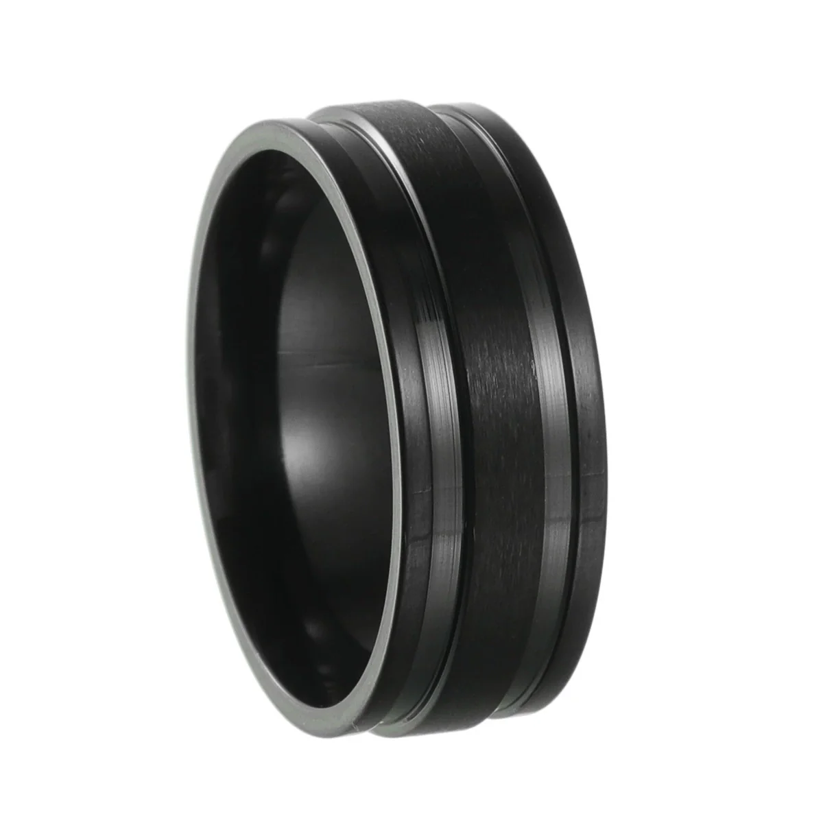 Men's Stainless Steel Geometric Ring Electroplated Nonfading Jewelry - Image 8