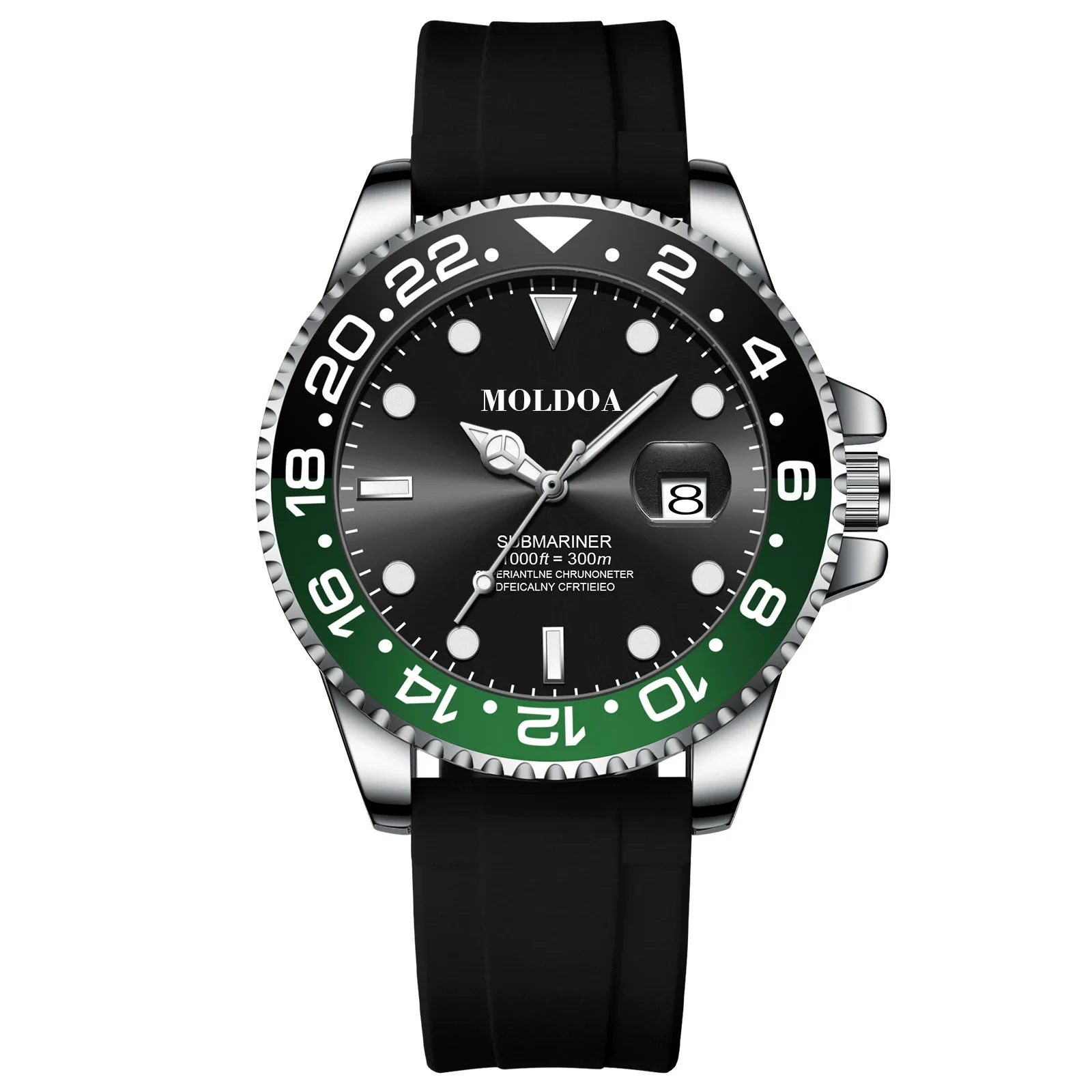 Men's Stainless Steel Imitation Automatic Mechanical Business Watch With Round Dial And Luminous Feature - Image 4