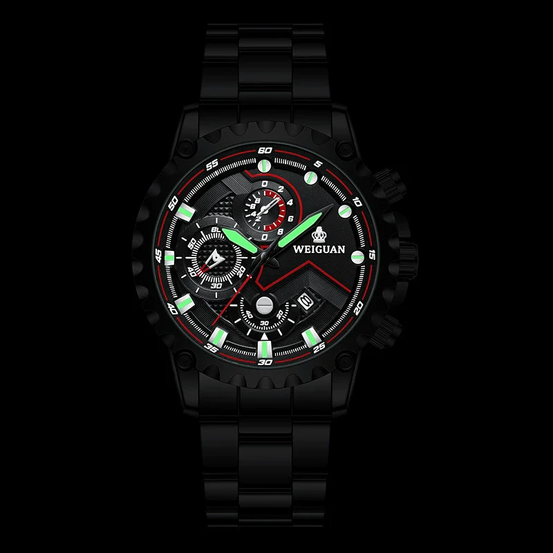 Men's Stainless Steel Mechanical Waterproof Round Dial Watch - Image 4