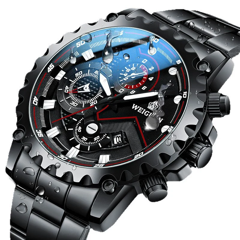 Men's Stainless Steel Mechanical Waterproof Round Dial Watch - Image 5