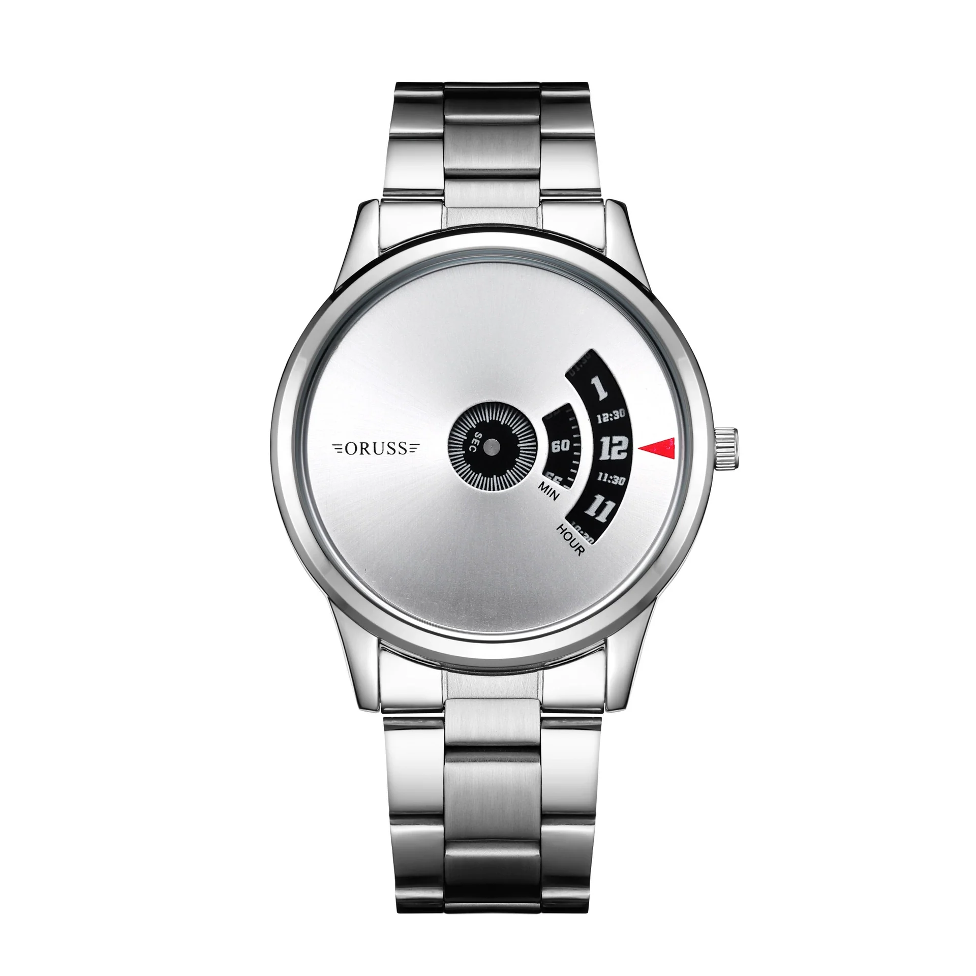 Men's Stainless Steel Mesh Belt Automatic Movement Round Dial Waterproof Leisure Watch - Image 11