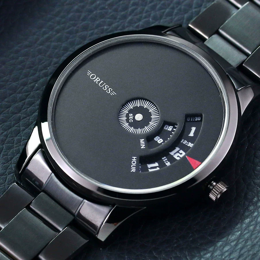 Men's Stainless Steel Mesh Belt Automatic Movement Round Dial Waterproof Leisure Watch - Image 2