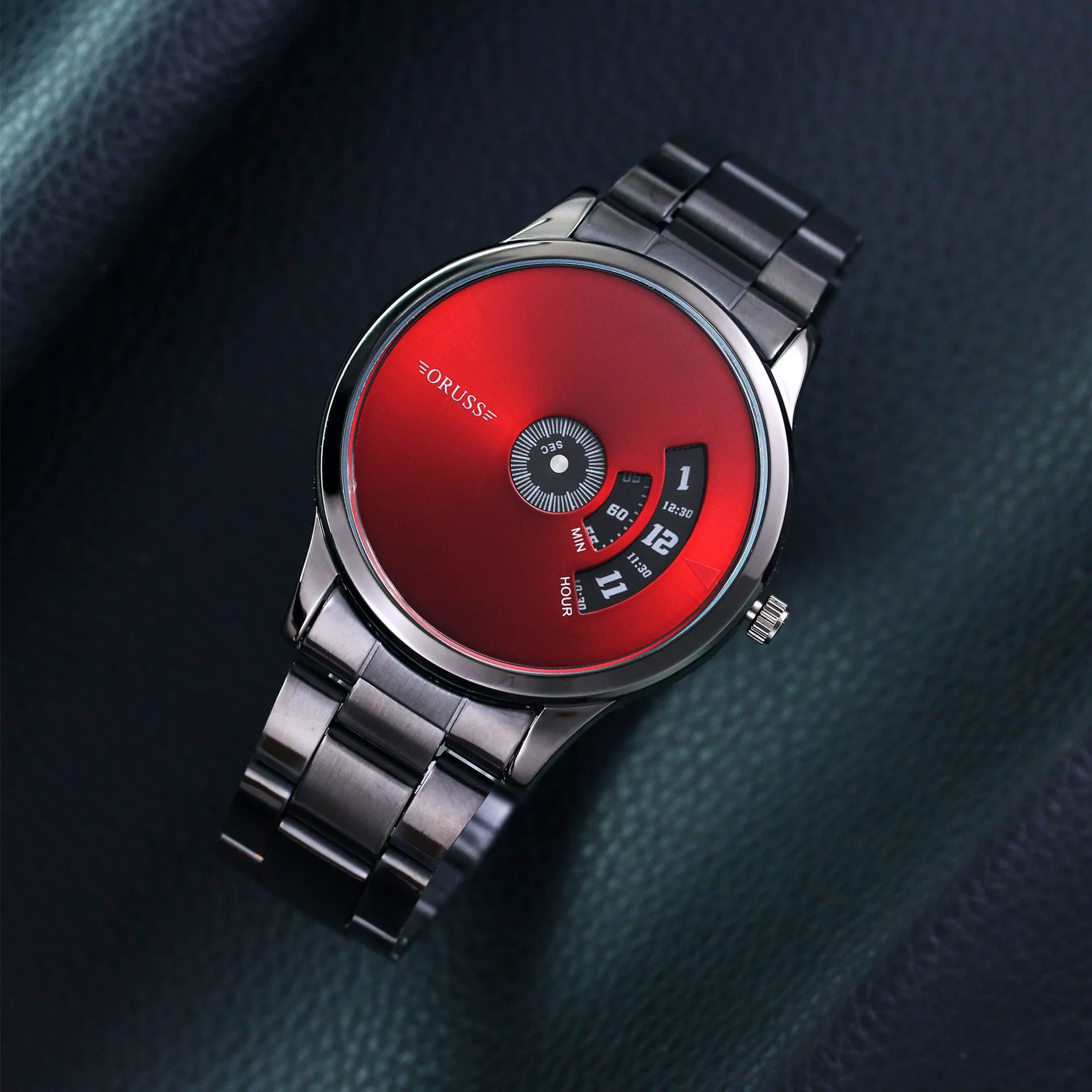 Men's Stainless Steel Mesh Belt Automatic Movement Round Dial Waterproof Leisure Watch - Image 8