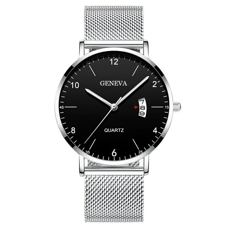 Men's Stainless Steel Metal Luminous Quartz Fashion Round Watch - Image 3
