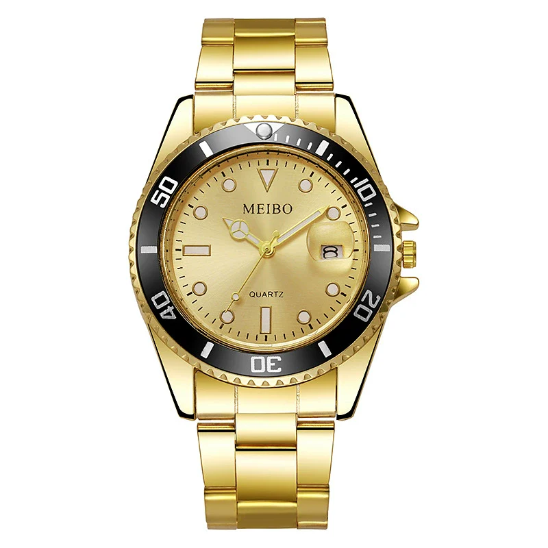 Men's Steel Band Iron Watch With Round Dial Business Style - Image 7