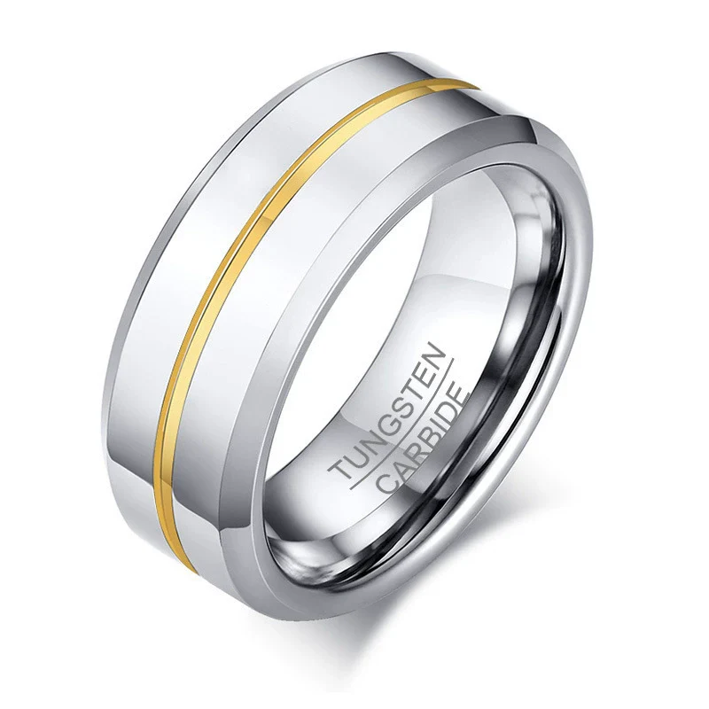 Men's Tungsten Steel Open Bottle Ring Geometric Style Electroplated - Image 8