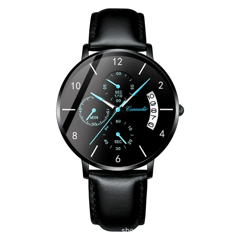 Men's Ultrathin Automatic Mechanical And Quartz Watch Alloy Case Stainless Steel Strap Round Dial Mineral Strengthened Glass Mirror Printed Logo Luminous Waterproof - Image 8