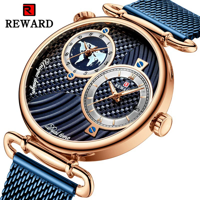 Men's Watch Alloy Case Stainless Steel Strap Round Dial Waterproof
