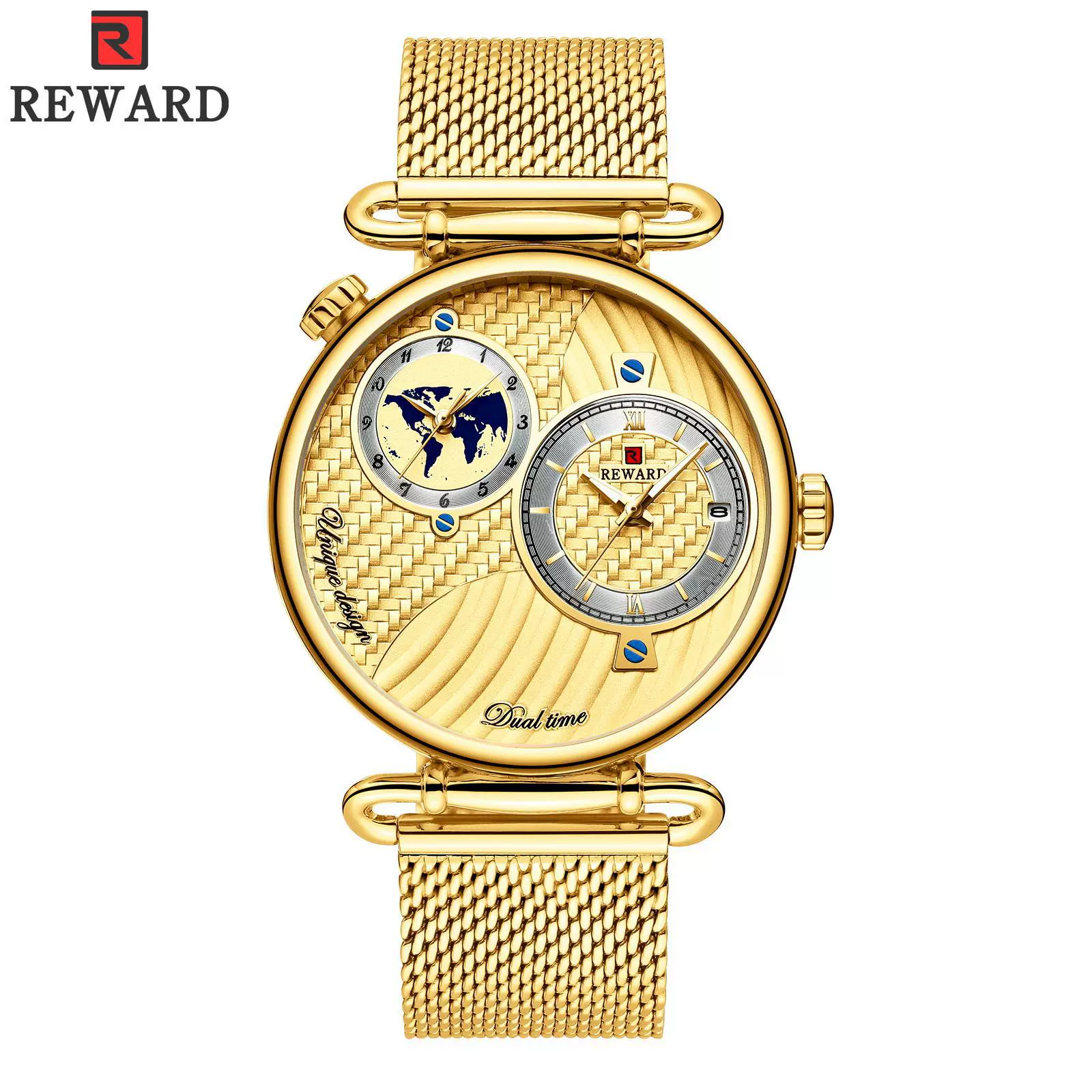Men's Watch Alloy Case Stainless Steel Strap Round Dial Waterproof - Image 5