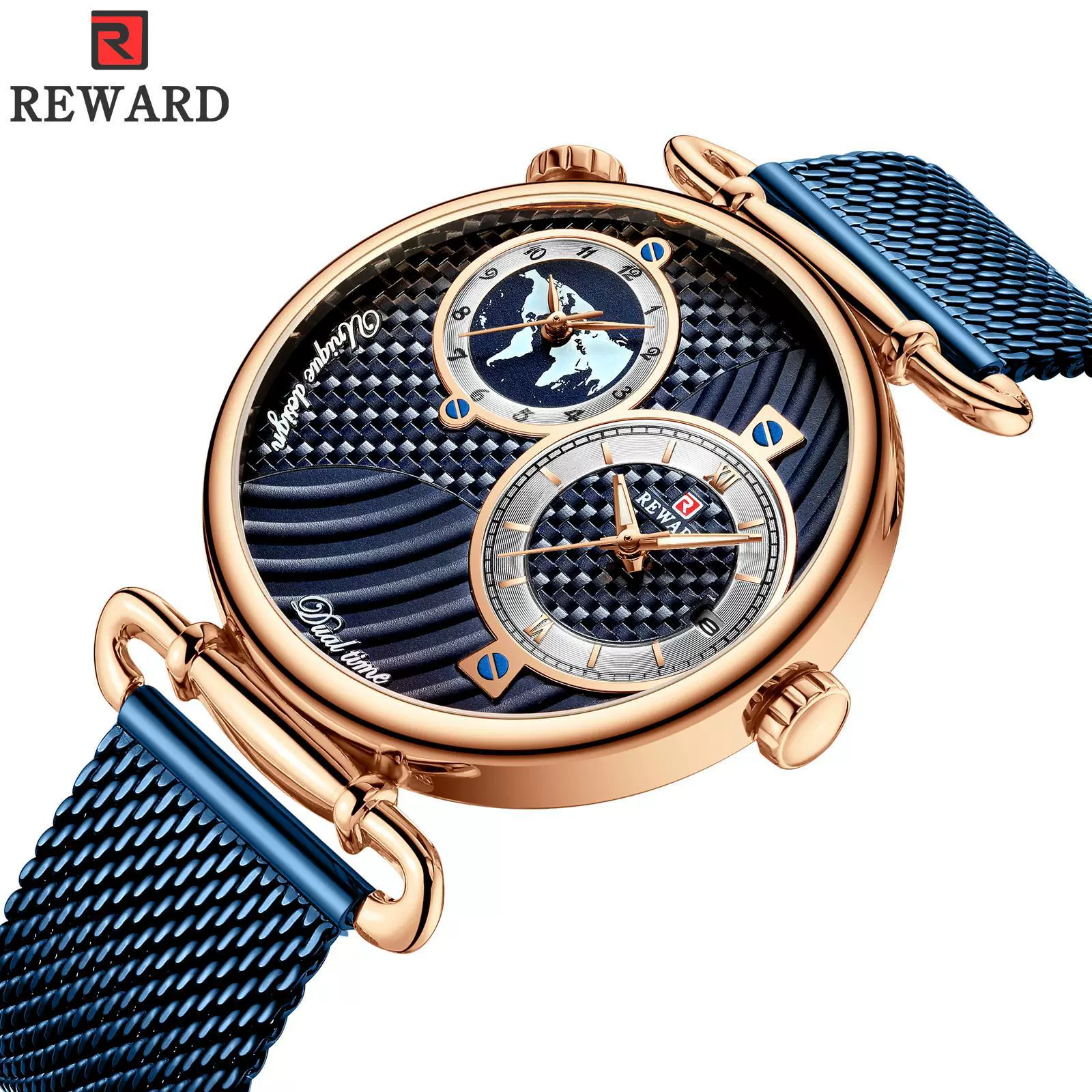 Men's Watch Alloy Case Stainless Steel Strap Round Dial Waterproof - Image 6