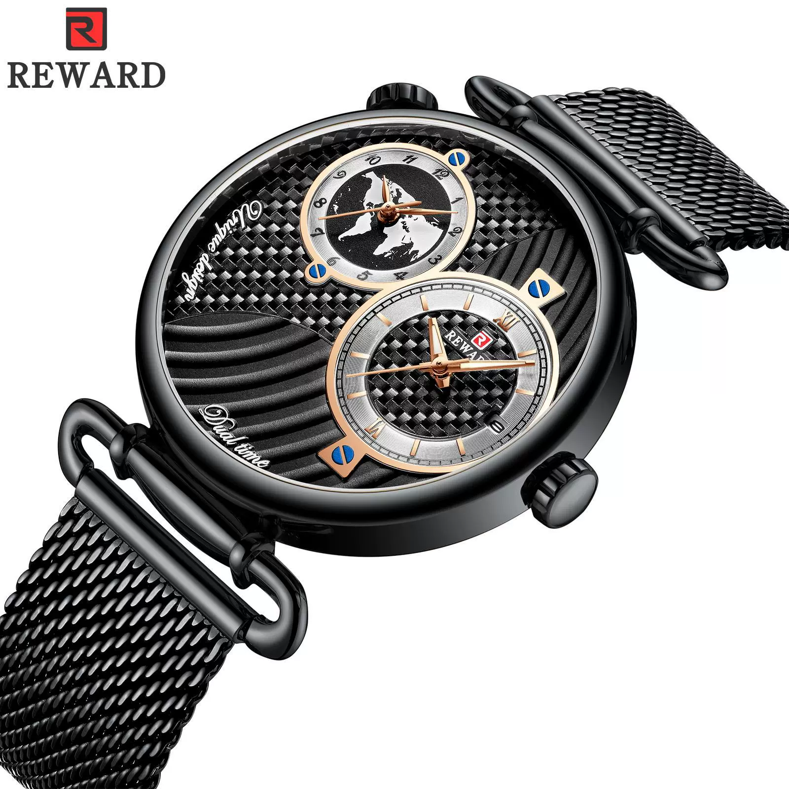 Men's Watch Alloy Case Stainless Steel Strap Round Dial Waterproof - Image 8