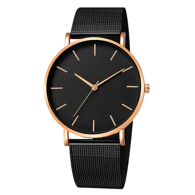 Men's Watches Ultrathin Simple Band Alloy Stainless Steel Belt Round Dial Leisure Style - Image 15