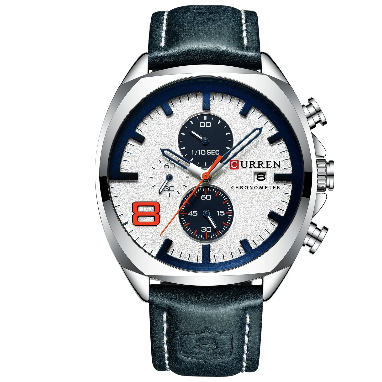 Men's Waterproof Watch With Genuine Leather Belt Alloy Case Round Dial And Pin Buckle - Image 9