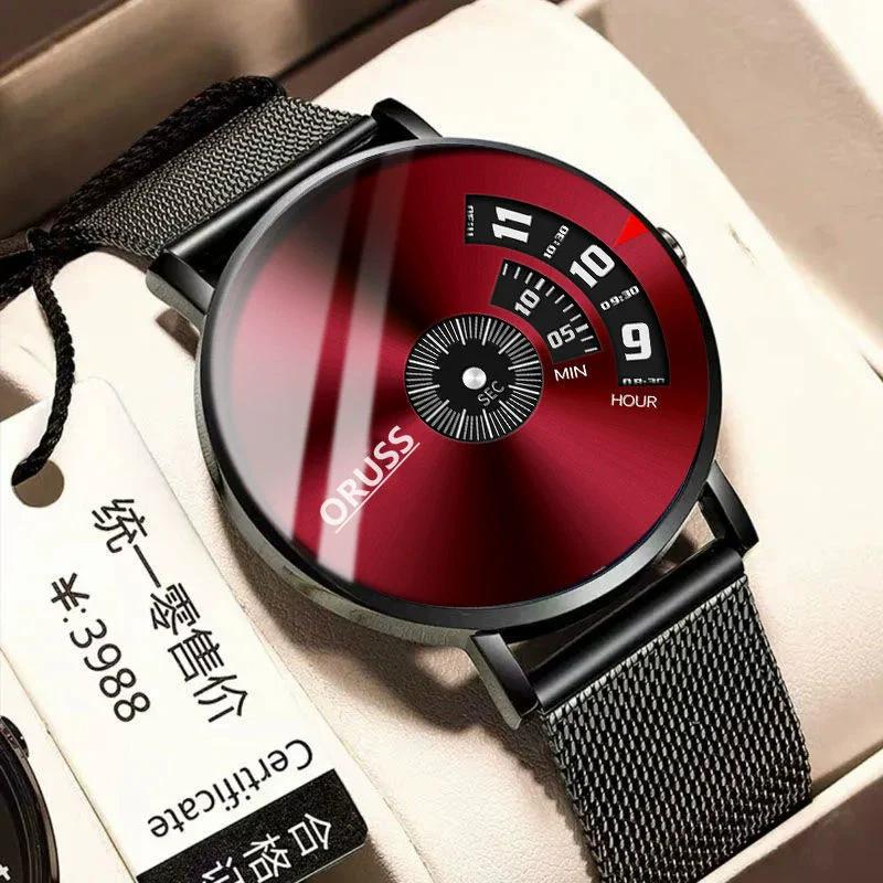 Men's Waterproof Watches Automatic Movement Leisure Style Round Dial Steel Case Mineral Strengthened Glass Mirror - Image 12