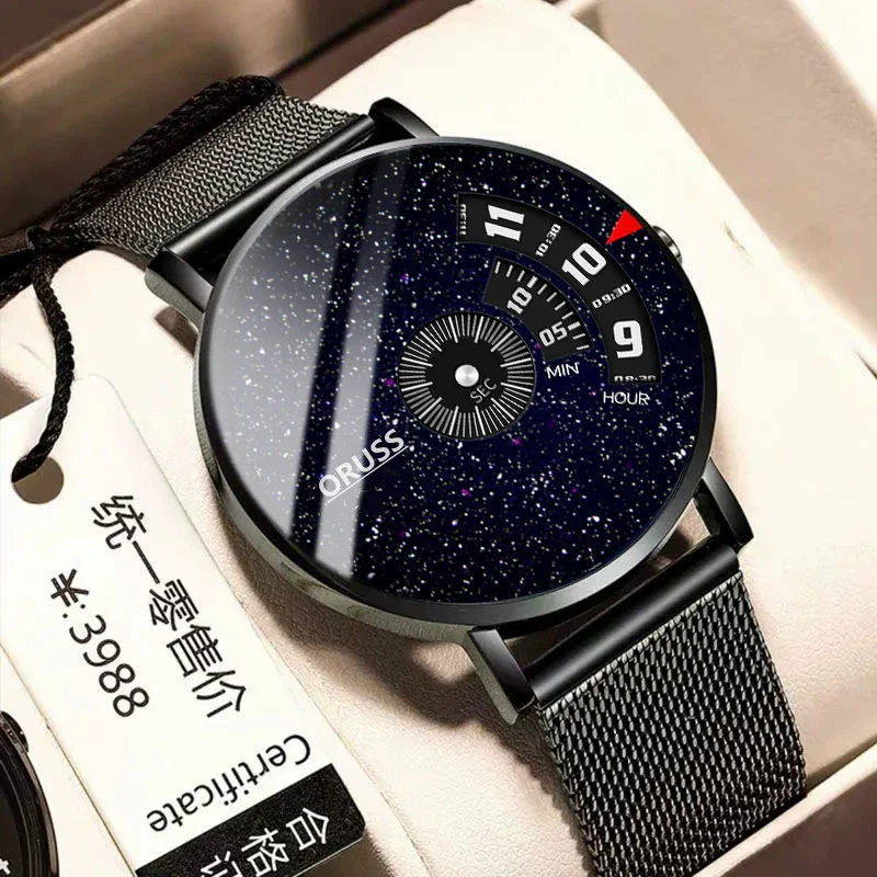 Men's Waterproof Watches Automatic Movement Leisure Style Round Dial Steel Case Mineral Strengthened Glass Mirror - Image 15